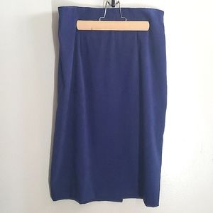 Vintage Leslie Fay Faux Suede Pencil Skirt